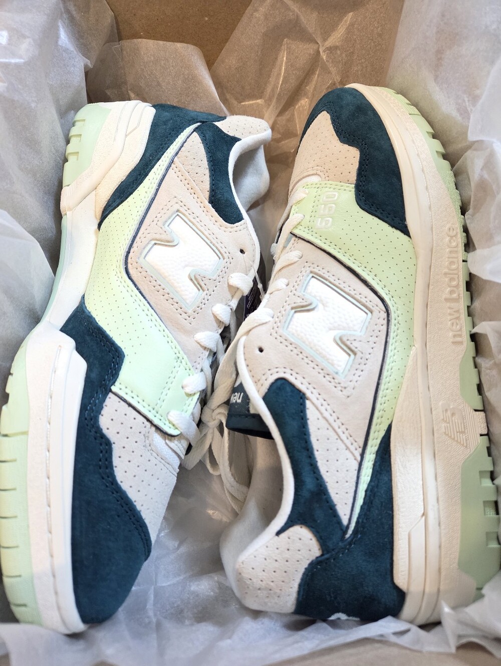 New Balance NB 550 Saturated Suede Pack Melon Water Clay Ash US Mens Sz 10.5 - Picture 5 of 9